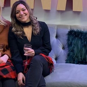 High neck cut out long sleeve blouse